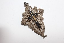 Croix Art populaire Bavaroise argent + émail (36493)