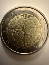 Pièce de monnaie 2 euros commémorative collection A.Rodin 1917-2017