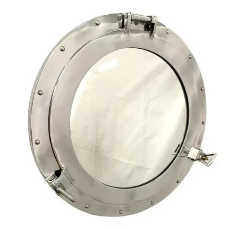 Miroir hublot aluminium - miroir,