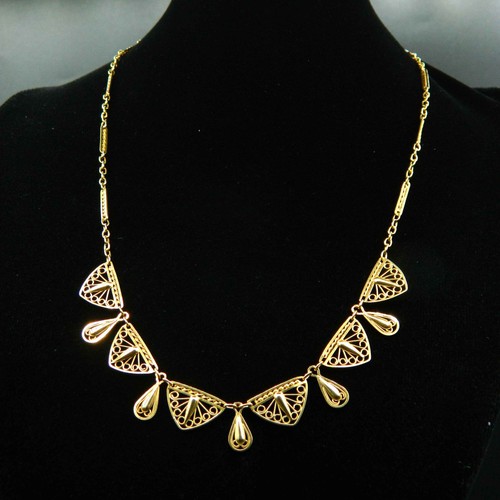 O935 ancien collier art - o935,