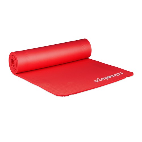 Tapis yoga léger rouge - ,