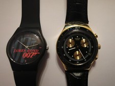 Lot de 2 montres James Bond 007 dont Goldfinger SWATCH IRONY YCG401 édition 2002