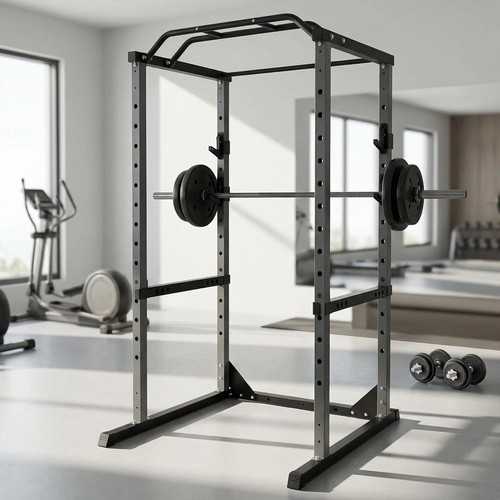 Power cage squat rack 1200lbs - power,