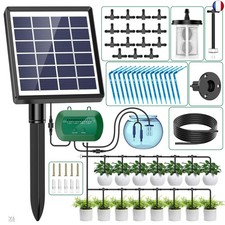 AnseTo Kit Arrosage Automatique Solaire pour Jardin, Systeme Arrosage