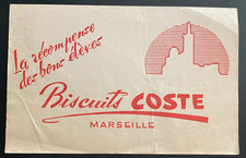 BUVARD PUBLICITAIRE " BISCUITS COSTE     "