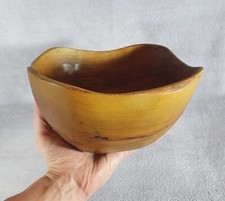 Vintage saladier en bois Olivier signé Tony Bain Vallauris 1960's