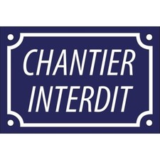 Plaque de rue émaillée de