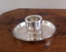 Coquetier et son réducteur en métal argenté Christofle – Modèle Filet