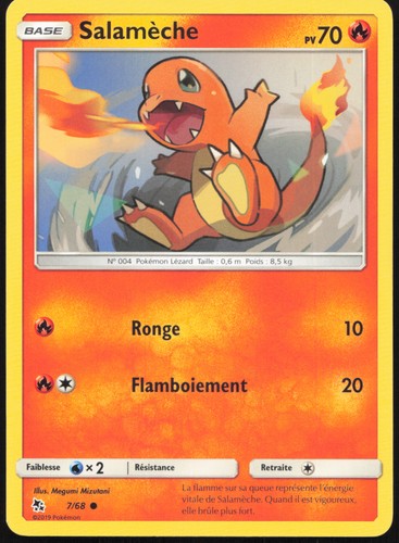 Carte pokémon salamèche 68 - pokémon,