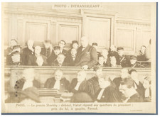 France, Paris, Le Procès Stavisky, Hatot et Faraud  Vintage print. Série de phot