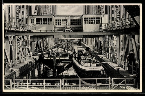 Carte postale niederfinow - carte,