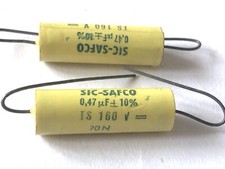 Electronic Component: capacitor, condensateur, Safco 0,47uf 160V x1. audio