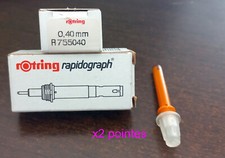 Rotring Rapidograph X2 pièces / Pointe de rechange 0,4 mm R755040