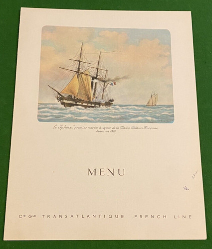 Menu cie gle - transatlantique,