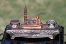 Encrier ancien Strasbourg Art Déco régule Alsace Antique French Ink Well