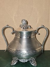 Sucrier ancien métal argenté