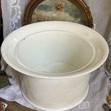 Ancien grand pot Vieillard Bordeaux faience blanche 19eme rafraichissoir ?