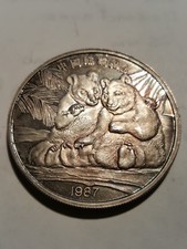1987 Pandas 2 Troy Oz Silver