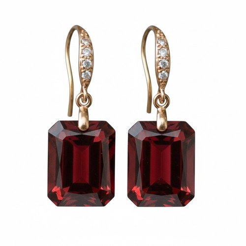 Boucle oreille rectangle - d’oreille,