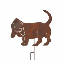 DÉCORATION DE JARDIN Basset hound METAL - une décoration exceptionnelle pour ...