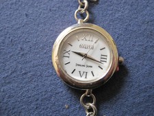 #60 ladys ECCLISSI sterling silver hearts  quartz watch bracelet