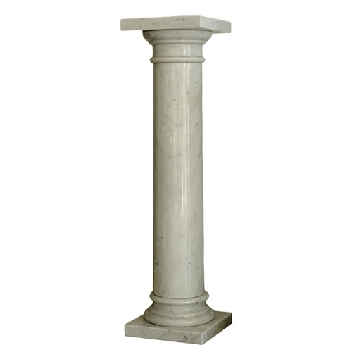 Colonne marbre blanc de - colonne,