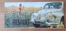 RENAULT 4 Cv  Catalogue prospectus original 1960