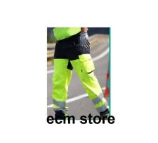 DIR EST Pantalon de travail chantier jaune fluo Taille L haute visibilité /EBTJ