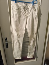 Jeans troué blanc Zara taille