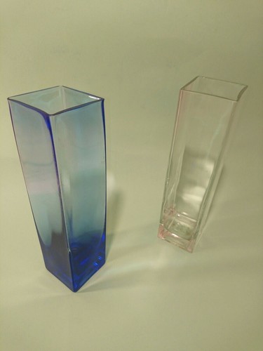Vase rose verre 20 - a, en