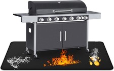 Couverture Anti feu pour Barbecue extérieur, 60 x 105 cm, Tapis Anti feu Gril Ig