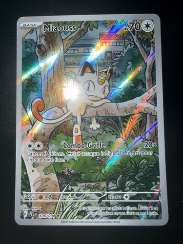 Carte pokémon miaouss - pokémon,