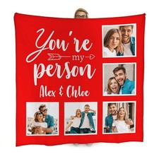 Personnalisé You'Re Mon Personne Cadeau Saint Valentin Grand Photo Polaire Drap