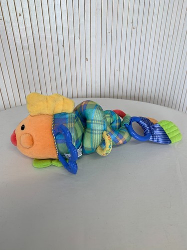Peluche doudou hochet poisson - peluche,