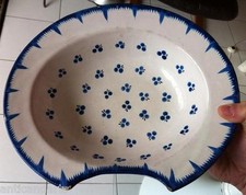 Plat à barbe faience XIXéme