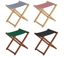 Tabouret de camping XL pliable en bois, dans de nombreux couleurs