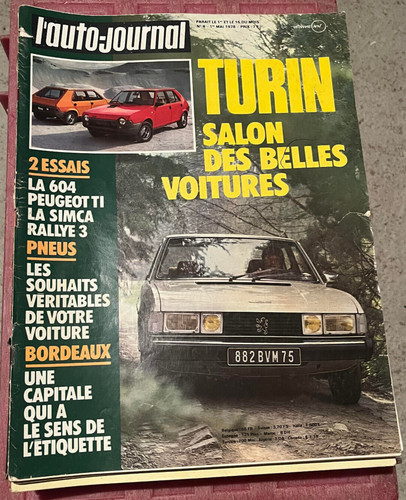 Auto journal 01 - l'auto,
