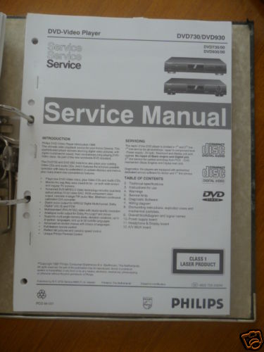 Service manuelle philips dvd - service,