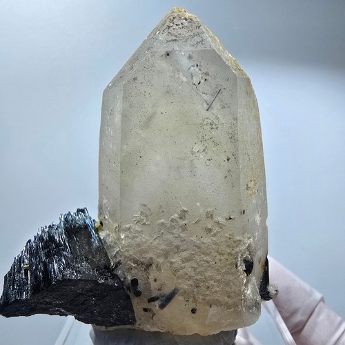 Pointe quartz fumé phantom - de,