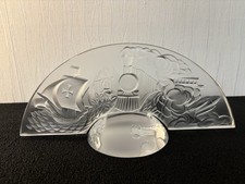 Epreuve décor locomotive en cristal de Lalique