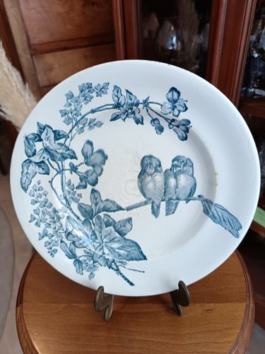 Assiette terre fer longwy - assiette, de