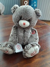 OE/ Doudou peluche Collection rouge ❤Kaloo Ours marron chiné Tout Doux Neuf 32Cm