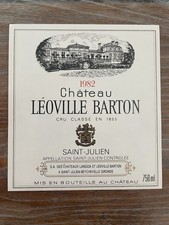 Étiquette Château Léoville
