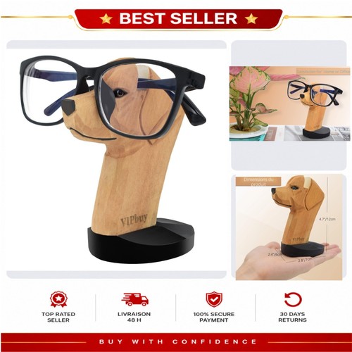 Support lunettes bois - support, à