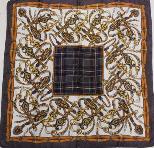 Foulard vintage soie 100 - en,