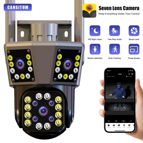Caméra surveillance - caméra, de