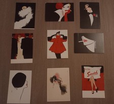 René Gruau Set of 9 Art Deco