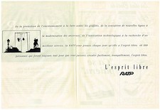 PUBLICITE ADVERTISING  1991  RATP (2 pages)
