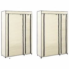 Garde robes pliable crème - garde-robes,