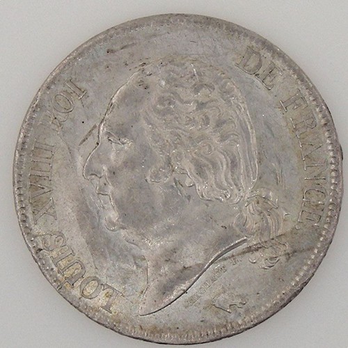 France louis xviii 5 francs - france,,
